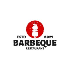 simple logo for barbeque restaurant