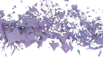 Abstract background of purple triangles