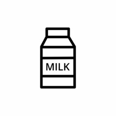 Milk Pack icon in vector. Logotype