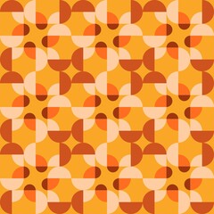 Rounded abstract seamless pattern - accent for any surfaces.