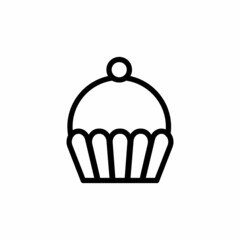Cup Cake icon in vector. Logotype