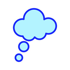 thinking bubble Vector icon which is suitable for commercial work and easily modify or edit it

