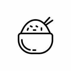 Rice Bowl icon in vector. Logotype
