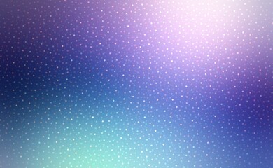 Glittering blue shades deep background with lens effect. Winter shimmer texture. Diffused light.