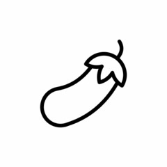 Eggplant icon in vector. Logotype