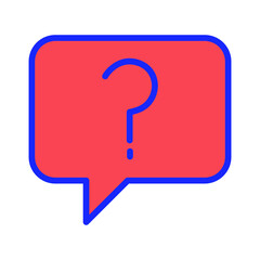 question message Vector icon which is suitable for commercial work and easily modify or edit it

