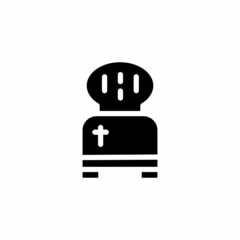 Toaster icon in vector. Logotype