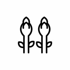 Asparagus icon in vector. Logotype