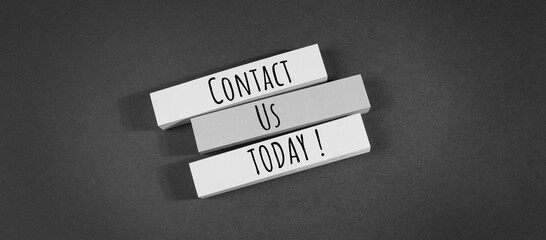 Close up of Contact Us Word