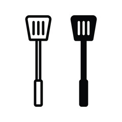 spatula - kitchen utensil icon vector design template on white background