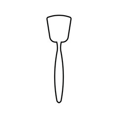 spatula - kitchen utensil icon vector design template on white background