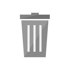 Garbage box icon with glossy. vector.