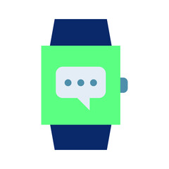 message smart watch Vector icon which is suitable for commercial work and easily modify or edit it

