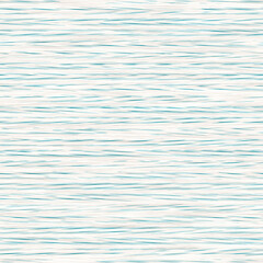 Space dyed coastal marl stripe texture background. Seamless jersey fabric effect repeatable swatch. Coastal marine summer style. 