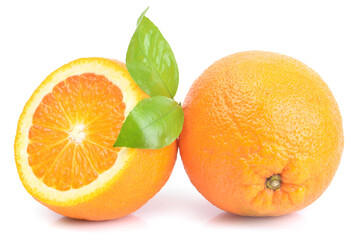 Orange on a white background