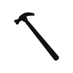 hammer icon on white background