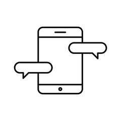 Mobile SMS Vector icon which is suitable for commercial work and easily modify or edit it

