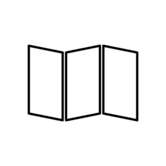 flyer icon, concept vector, business illustration