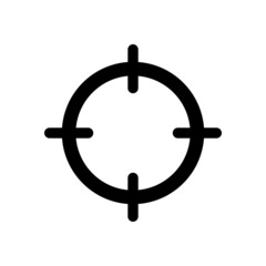 Fototapeta premium target icon, mark vector, crosshair illustration