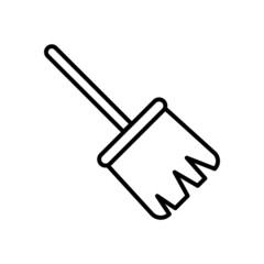 broom icon, tool vector, cleaning illustration