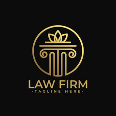 Law Firm Gold Premium Logo Template