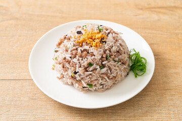 Salted Chinese Black Olive Fried Rice with Minced Pork