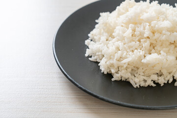 cooked rice on plate