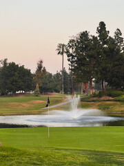 fountain in the fairways