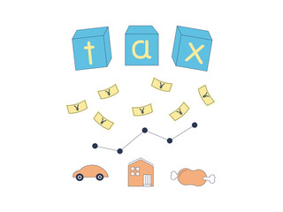 税金と家計のイメージ