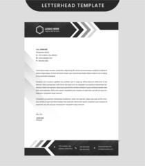 Business corporate letterhead template, Professional creative letterhead design, Vector