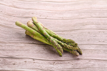 Raw ripe green fresh asparagus