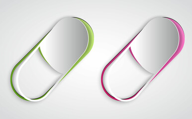 Paper cut Sleeping pill icon isolated on grey background. Paper art style. Vector