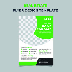 Green Real Estate Home Flyer Template