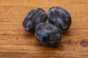 Ripe sweet and tasty plum