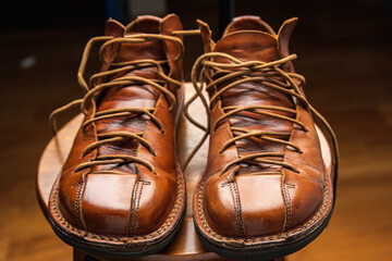 I took care of my precious leather shoes.