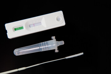 Negative test result by using rapid test device for COVID-19, novel coronavirus 2019 