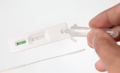 Negative test result by using rapid test device for COVID-19, novel coronavirus 2019 