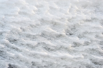 Obraz premium White snow lies in waves