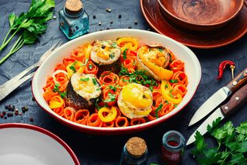 Minced fish appetizer