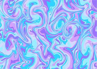 Fototapeta premium Fondo psicodélico en forma de círculos de colores azules y morados.