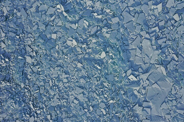ice hummocks baikal top view texture, abstract background winter broken ice