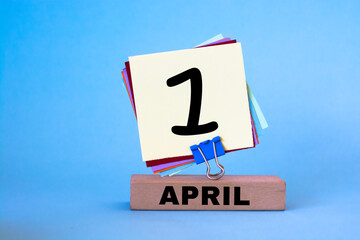 April 01 written on a calendar to remind you an important appointment.