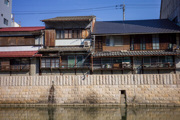 とても古くて美しい日本の香川県の琴平の建物