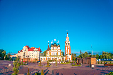 Naklejka na ściany i meble Church of All Saints in Gusev. Kaliningrad region, Russia.