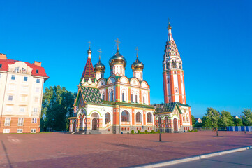Fototapeta na wymiar Church of All Saints in Gusev. Kaliningrad region, Russia.
