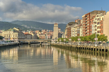 Bilbao cityscape, HDR Image