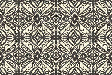 Vector seamless ethnic pattern. Tribal and geometric motifs. Vintage decorative ornament element texture print for textile, fabric, paper, tile,  wallpaper background or web design illustration.