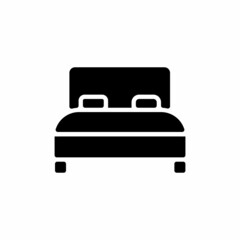 BEDROOM icon in vector. Logotype