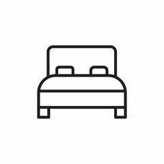 BEDROOM icon in vector. Logotype