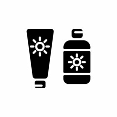 SUN CREAM icon in vector. Logotype